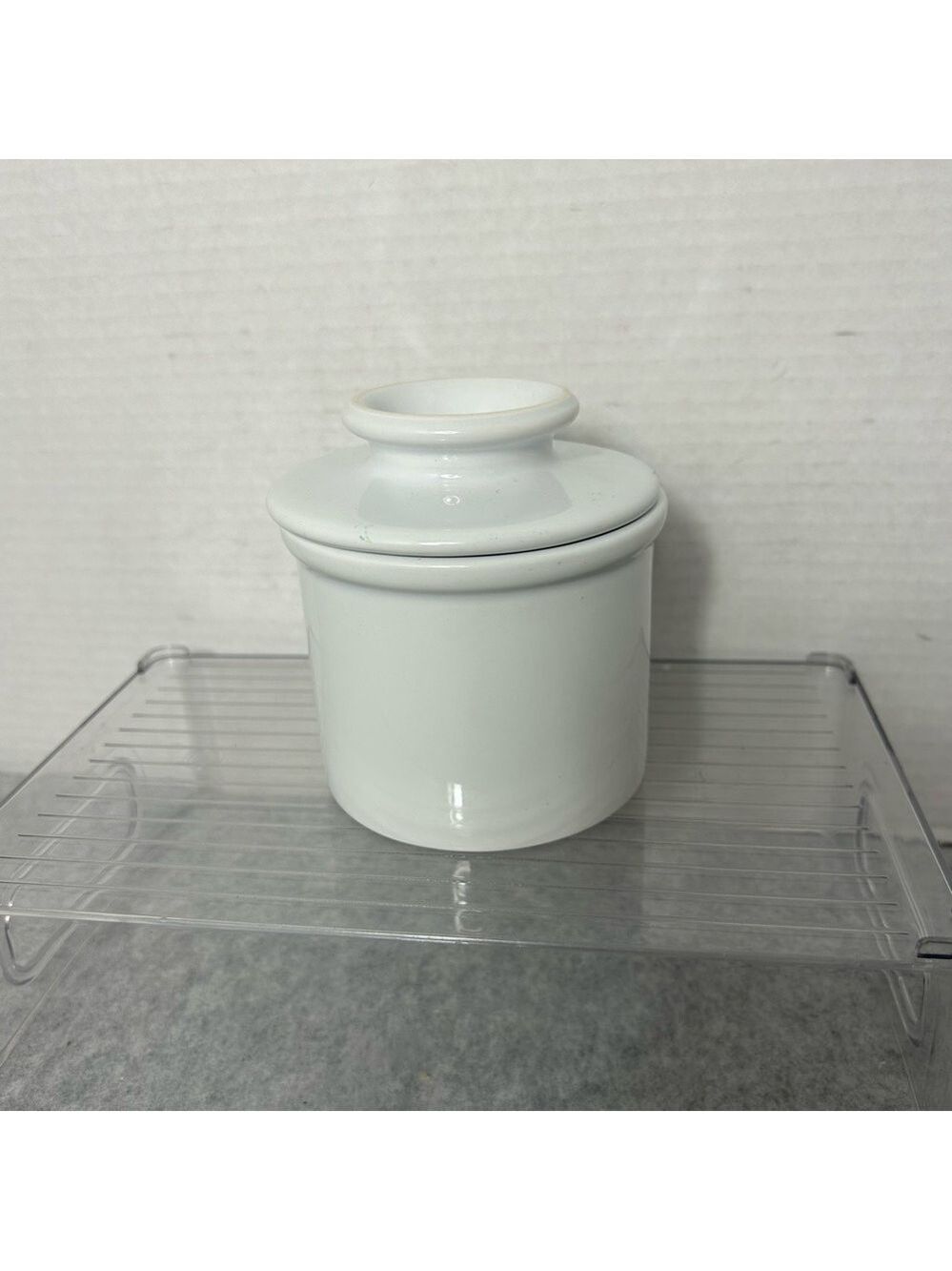 L Tremain The Original Butter Bell Crock White 4x4” No Flaws French Country